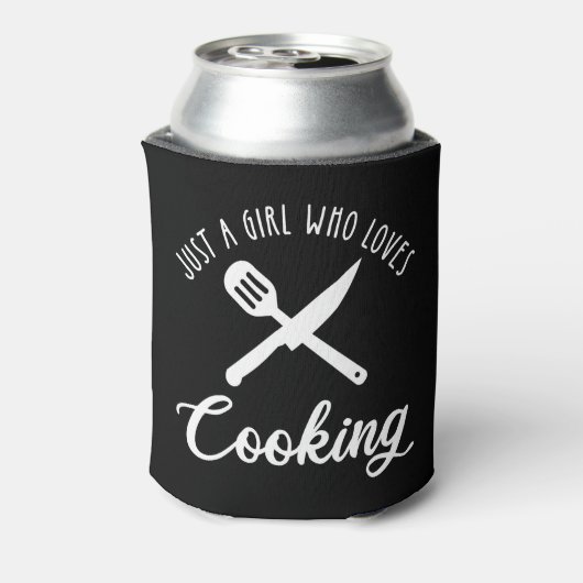 Alleen een meisje dat van koken houdt blikjeskoeler (Blikje Achterkant)