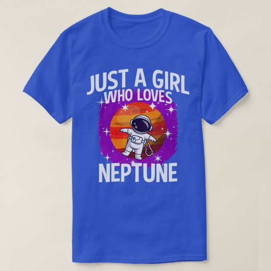 Alleen een meisje dat van Neptune houdt T-shirt (Design voorkant)