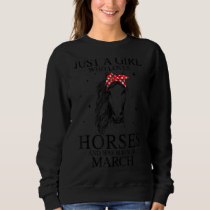 Alleen een meisje dat van paarden houdt en in maar trui