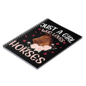 Alleen een meisje dat van paarden houdt notitieboek (Linkerzijde)