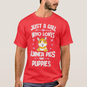 Alleen een meisje dat van parelhoenders en Puppies T-shirt