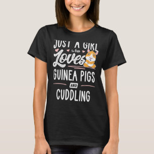 Alleen een meisje dat van parelhoenders houdt en z t-shirt
