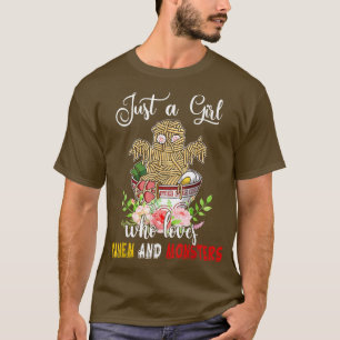 Alleen een meisje dat van Ramen houdt, en van Mons T-shirt