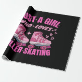 Alleen een meisje dat van Roller houdt. Cadeaupapier (Uitgerold)