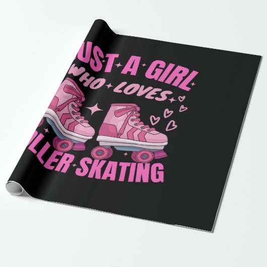 Alleen een meisje dat van Roller houdt. Cadeaupapier (Uitgerold)