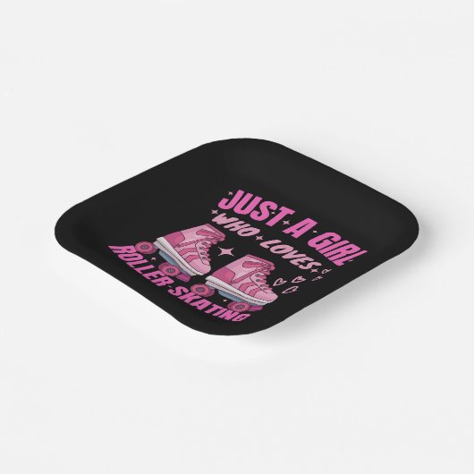 Alleen een meisje dat van Roller houdt. Papieren Bordje (Gebogen)