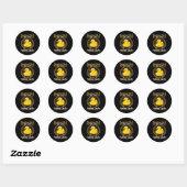 Alleen een meisje dat van Rubber Duck houdt Ronde Sticker (Vel)