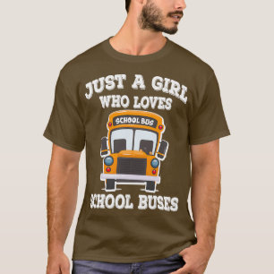 Alleen een meisje dat van school houdt, maakt gebr t-shirt