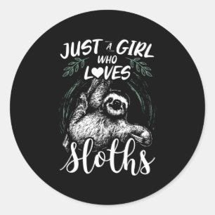 Alleen een meisje dat van Slots houdt   Cadeauidee Ronde Sticker
