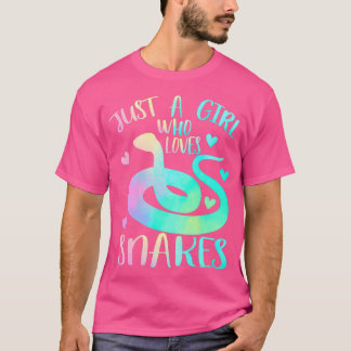 Alleen een meisje dat van snakes Cute Snake Lover  T-shirt