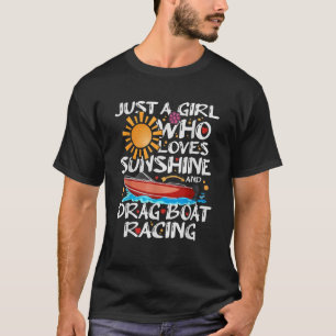 Alleen een meisje dat van zonneschijn houdt en boo t-shirt