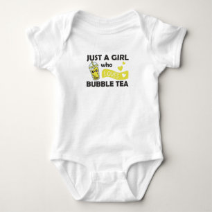 Alleen een meisje van de bubbelthee houdt van Paar Romper
