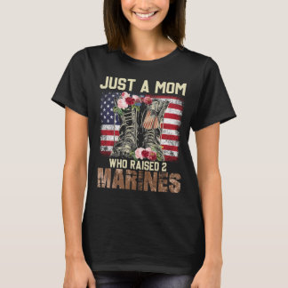Alleen een moeder die Marines American Flag Gifts  T-shirt
