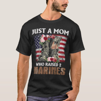 Alleen een moeder die Marines American Flag optild T-shirt