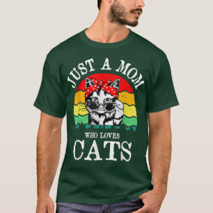 Alleen een moeder die van de kattenstaart houdt, L T-shirt