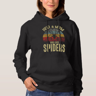 Alleen een moeder die van Spiders Retro Pet Spi h Hoodie