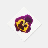 Alleen een Pansy Blossom + jouw tekst & ideeën Servet (Hoek)