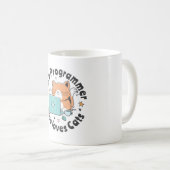 Alleen een programmeur die van katten houdt koffiemok (Voorkant rechts)