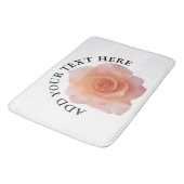 Alleen een Roos bloesem + jouw tekst & ideeën Badmat (Gekanteld)