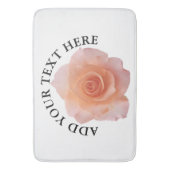 Alleen een Roos bloesem + jouw tekst & ideeën Badmat (Voorkant Verticaal)