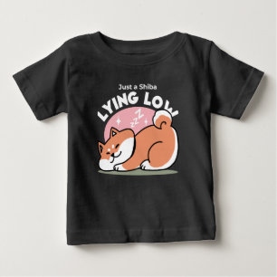 Alleen een Shiba Lying Low: Schattige Shiba Inu-on