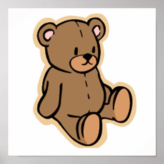 Alleen een Teddy Bear Poster (Voorkant)