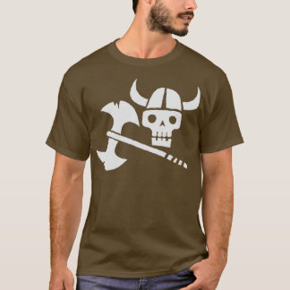 Alleen een Viking Skull T-shirt
