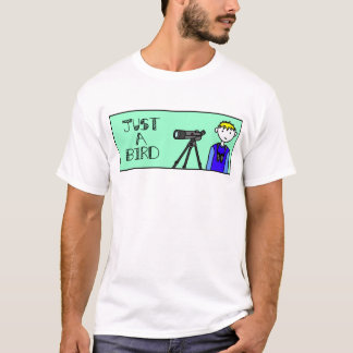 Alleen een vogelcartoon t-shirt