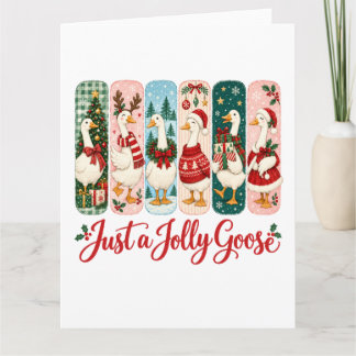 Alleen een vrolijke gans Kerstmis Kaart