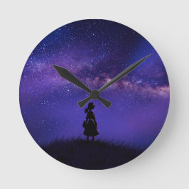 Alleen en Sterrennacht Ronde Klok