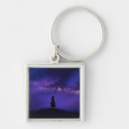 Alleen en Sterrennacht Sleutelhanger
