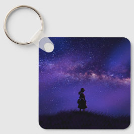 Alleen en Sterrennacht Sleutelhanger