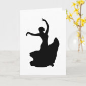 Alleen Flamenco danser Kaart (Gele Bloem)