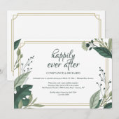 Alleen Foliage Elopement Ontvangst Kaart (Voorkant / Achterkant)