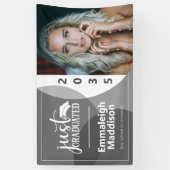 Alleen gediplomeerde moderne aangepaste fotobanner spandoek (Verticaal)