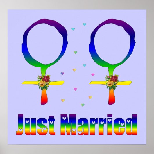 Alleen gehuwde lesbiennes poster (Voorkant)