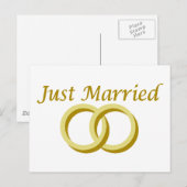 Alleen gehuwde ringen aankondigingskaart (Voorkant / Achterkant)