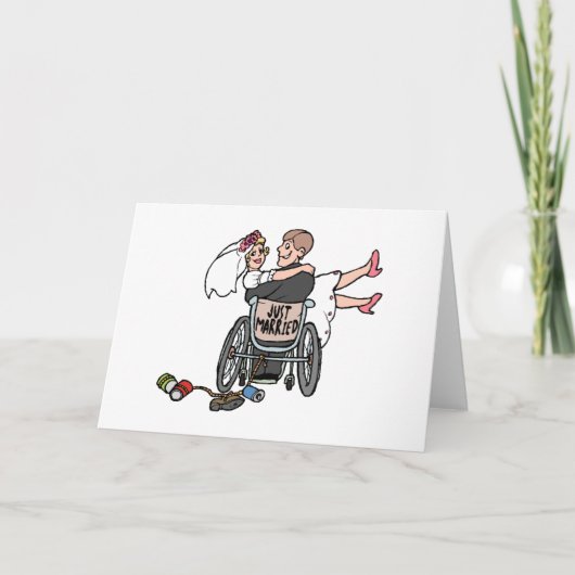 Alleen gehuwde rolstoel aankondiging (Voorkant)