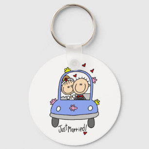 Alleen gehuwde T-shirts en cadeautjes met bruid en Sleutelhanger