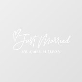 Alleen gehuwde vensterverkoop raamsticker (Vel)