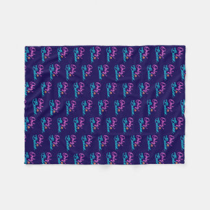 Alleen Geloven Christelijke Spreuk op Donkerblauw Fleece Deken