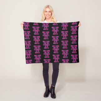 ALLEEN GENEZING VOOR DE STRIJD IS OM TE HUSTLEN FLEECE DEKEN