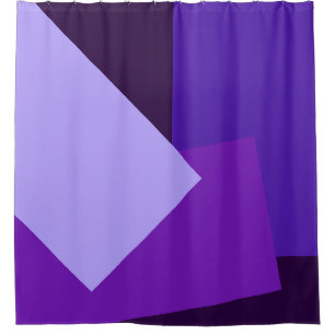 Alleen GEO-kleuren die paars lila overtreden Douchegordijn