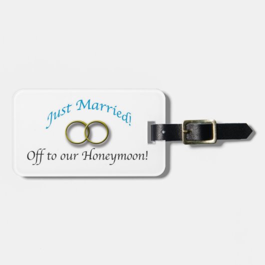 Alleen getrouwd bagagelabel (Voorkant horizontaal)