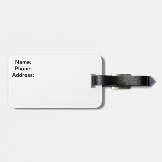 Alleen getrouwd bagagelabel (Achterkant horizontaal)