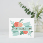 Alleen getrouwd briefkaart (Staand voorkant)