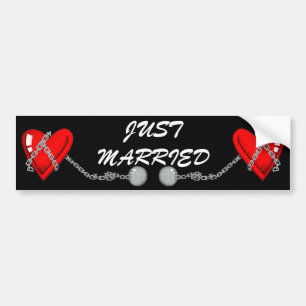 Alleen getrouwd bumpersticker