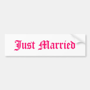 Alleen getrouwd bumpersticker