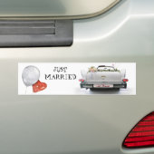 Alleen getrouwd bumpersticker (Op auto)