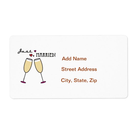 Alleen getrouwd etiket (Voorkant)